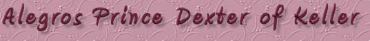 Alegros Prince Dexter of Keller